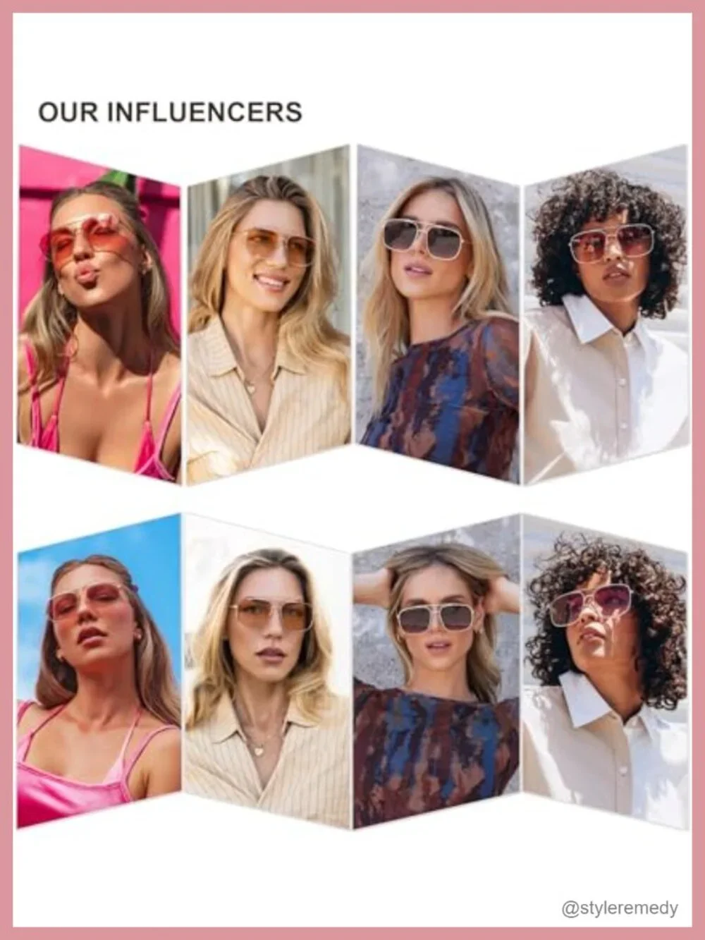 Trendy Square Aviator Sunglasses Metal Frame UV400 Protection